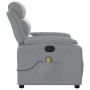 Sillón reclinable de masaje eléctrico tela gris claro de , Sillones - Ref: Foro24-3204968, Precio: 262,28 €, Descuento: %