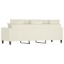 Sofá de 3 plazas terciopelo color crema 180 cm de , Sofás - Ref: Foro24-359321, Precio: 317,30 €, Descuento: -5%%