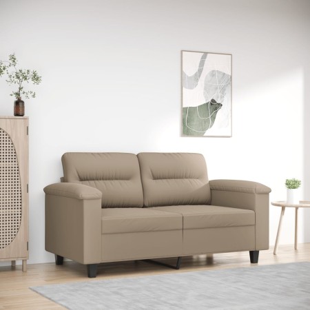 Sofá de 2 plazas de tela microfibra gris taupe 120 cm de , Sofás - Ref: Foro24-359555, Precio: 245,38 €, Descuento: -5%%