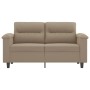 Sofá de 2 plazas de tela microfibra gris taupe 120 cm de , Sofás - Ref: Foro24-359555, Precio: 245,38 €, Descuento: -5%%