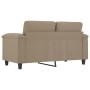 Sofá de 2 plazas de tela microfibra gris taupe 120 cm de , Sofás - Ref: Foro24-359555, Precio: 245,38 €, Descuento: -5%%