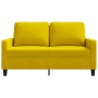 Sofá de 2 plazas terciopelo amarillo 120 cm de , Sofás - Ref: Foro24-359195, Precio: 207,35 €, Descuento: -5%%