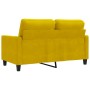 Sofá de 2 plazas terciopelo amarillo 120 cm de , Sofás - Ref: Foro24-359195, Precio: 207,35 €, Descuento: -5%%
