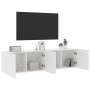 Muebles para TV de pared 2 unidades blanco 80x30x41 cm de , Muebles TV - Ref: Foro24-836953, Precio: 94,17 €, Descuento: %