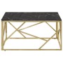 Mesa de centro dorada acero inoxidable y vidrio templado de , Mesas de centro - Ref: Foro24-349948, Precio: 182,38 €, Descuen...