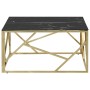 Mesa de centro dorada acero inoxidable y vidrio templado de , Mesas de centro - Ref: Foro24-349948, Precio: 182,38 €, Descuen...