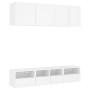 Muebles de TV de pared 5 piezas madera de ingeniería blanco de , Muebles TV - Ref: Foro24-3216511, Precio: 159,02 €, Descuent...