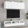Muebles de TV de pared 5 piezas madera de ingeniería blanco de , Muebles TV - Ref: Foro24-3216511, Precio: 159,02 €, Descuent...