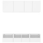 Muebles de TV de pared 5 piezas madera de ingeniería blanco de , Muebles TV - Ref: Foro24-3216511, Precio: 159,02 €, Descuent...