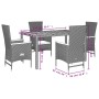 Set de muebles jardín 5 pzas con cojines ratán sintético negro de , Conjuntos de jardín - Ref: Foro24-3277508, Precio: 679,95...