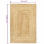 Alfombra de yute tejida a mano natural 160x230 cm de , Alfombras - Ref: Foro24-133730, Precio: 122,22 €, Descuento: %