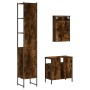 Set de muebles baño 3 pzas madera contrachapada roble ahumado de , Muebles de baño - Ref: Foro24-3214797, Precio: 162,83 €, D...