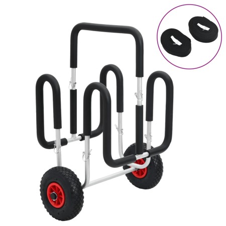 Carrito SUP para 2 tablas de surf 90 kg aluminio de , Tráilers para barcos - Ref: Foro24-94877, Precio: 125,86 €, Descuento: %
