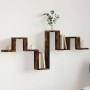Estantería pared madera ingeniería roble ahumado 104,5x10x43 cm de , Estantes y estanterías - Ref: Foro24-840727, Precio: 25,...