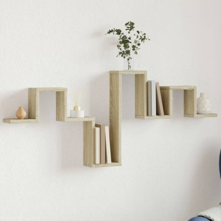 Estantería pared madera ingeniería roble Sonoma 104,5x10x43 cm de , Estantes y estanterías - Ref: Foro24-840725, Precio: 23,7...