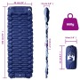 Colchón de camping autoinflable con almohada 1 persona azul de , Colchonetas para dormir - Ref: Foro24-4007107, Precio: 41,61...