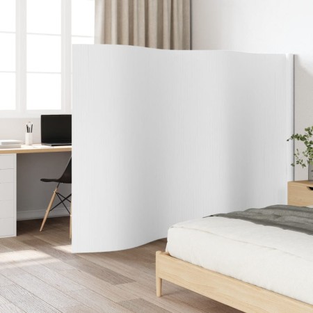 Biombo divisor de bambú blanco 165x400 cm de , Divisores de ambientes - Ref: Foro24-377003, Precio: 95,57 €, Descuento: %