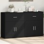 Aparador de madera de ingeniería 2 uds negro 60x31x70 cm de , Aparadores - Ref: Foro24-3276547, Precio: 157,31 €, Descuento: ...