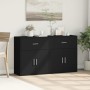 Aparador de madera de ingeniería 2 uds negro 60x31x70 cm de , Aparadores - Ref: Foro24-3276547, Precio: 157,31 €, Descuento: ...