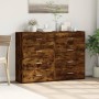 Aparadores 2 uds madera de ingeniería roble ahumado 60x31x84 cm de , Aparadores - Ref: Foro24-3276585, Precio: 173,97 €, Desc...