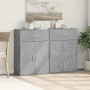Aparadores 2 uds madera de ingeniería gris hormigón 60x30x84 cm de , Aparadores - Ref: Foro24-3276598, Precio: 140,84 €, Desc...