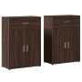 Aparadores 2 uds madera de ingeniería marrón roble 60x30x84 cm de , Aparadores - Ref: Foro24-3276601, Precio: 147,75 €, Descu...