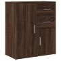 Aparador de madera de ingeniería 2 uds marrón roble 60x31x70 cm de , Aparadores - Ref: Foro24-3276566, Precio: 159,03 €, Desc...