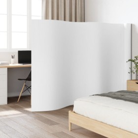 Biombo divisor de bambú blanco 165x800 cm de , Divisores de ambientes - Ref: Foro24-377017, Precio: 177,74 €, Descuento: %