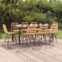 Juego de comedor de jardín 9 piezas ratán sintético de , Conjuntos de jardín - Ref: Foro24-3157893, Precio: 838,23 €, Descuen...