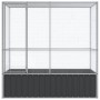 Pajarera de acero color plateado 210,5x107x212 m de , Pies y jaulas para pájaros - Ref: Foro24-172582, Precio: 471,09 €, Desc...