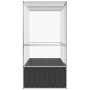 Pajarera de acero color plateado 210,5x107x212 m de , Pies y jaulas para pájaros - Ref: Foro24-172582, Precio: 471,09 €, Desc...