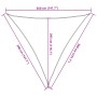 Toldo de vela triangular HDPE arena 160 g/m² 3,6x3,6x3,6 m de , Sombrillas - Ref: Foro24-4002055, Precio: 20,76 €, Descuento: %
