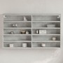 Vitrina de madera de ingeniería gris hormigón 100x15x58 cm de , Estantes y estanterías - Ref: Foro24-847929, Precio: 56,77 €,...