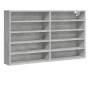 Vitrina de madera de ingeniería gris hormigón 100x15x58 cm de , Estantes y estanterías - Ref: Foro24-847929, Precio: 56,77 €,...