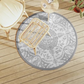 Alfombra de exterior ARAKIL gris claro Ø120 cm PP de , Protectores para exterior - Ref: Foro24-368494, Precio: 22,53 €, Descu...