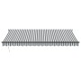 Toldo retráctil aluminio y tela gris antracita y blanco 4,5x3 m de , Toldos - Ref: Foro24-3216111, Precio: 313,77 €, Descuent...