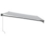 Toldo retráctil aluminio y tela gris antracita y blanco 4,5x3 m de , Toldos - Ref: Foro24-3216111, Precio: 313,77 €, Descuent...