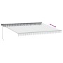 Toldo retráctil aluminio y tela gris antracita y blanco 4,5x3 m de , Toldos - Ref: Foro24-3216111, Precio: 313,77 €, Descuent...