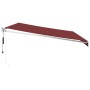 Toldo retráctil automático burdeos 500x300 cm de , Toldos - Ref: Foro24-3215307, Precio: 487,25 €, Descuento: %