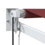 Toldo retráctil automático burdeos 500x300 cm de , Toldos - Ref: Foro24-3215307, Precio: 487,25 €, Descuento: %