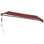 Toldo retráctil automático burdeos 450x300 cm de , Toldos - Ref: Foro24-3215311, Precio: 410,75 €, Descuento: %