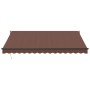 Toldo retráctil manual marrón 400x300 cm de , Toldos - Ref: Foro24-3215705, Precio: 246,31 €, Descuento: %