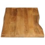 Tablero de mesa borde natural madera maciza mango 140x60x2,5 cm de , Tableros para mesas - Ref: Foro24-370769, Precio: 122,22...
