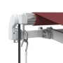 Toldo retráctil automático con luces LED burdeos 400x300 cm de , Toldos - Ref: Foro24-3214975, Precio: 620,25 €, Descuento: %