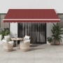 Toldo retráctil automático burdeos 400x300 cm de , Toldos - Ref: Foro24-3215305, Precio: 431,90 €, Descuento: %