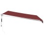 Toldo retráctil automático burdeos 400x300 cm de , Toldos - Ref: Foro24-3215305, Precio: 431,90 €, Descuento: %