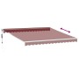 Toldo retráctil automático burdeos 400x300 cm de , Toldos - Ref: Foro24-3215305, Precio: 431,90 €, Descuento: %