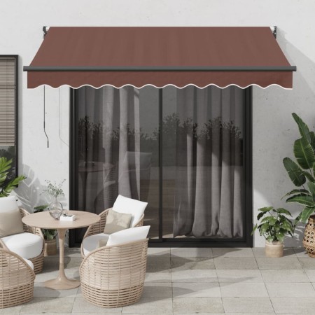 Toldo retráctil automático burdeos 300x250 cm de , Toldos - Ref: Foro24-3215713, Precio: 302,26 €, Descuento: %