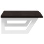 Estante de lavabo de pared de acero y madera maciza de roble de , Tocadores de baño - Ref: Foro24-3302586, Precio: 69,85 €, D...