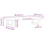 Estante de lavabo de pared acero y madera maciza de acacia de , Tocadores de baño - Ref: Foro24-3302718, Precio: 73,66 €, Des...